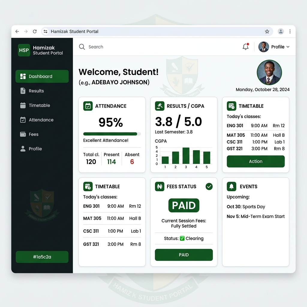 Hamizak Student Portal